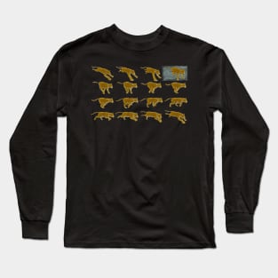 Jaguar animation frames Long Sleeve T-Shirt